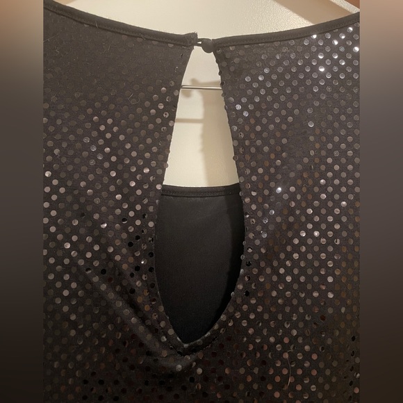 Express Black Sequin Mini Party Dress size XS - Picture 9 of 9